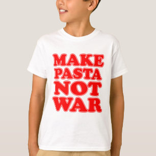パスタない戦争をして下さい Tシャツ