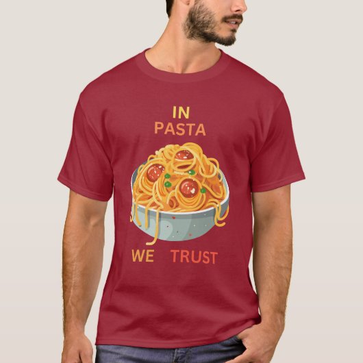 パスタに誓う Tシャツ (正面)