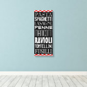 パスタのキッチンアート キャンバスプリント (インサイチュ (ウッドフロア))