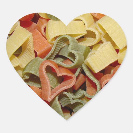 パスタのシール ハートシール (正面)