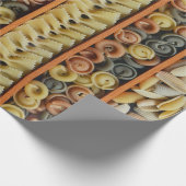 パスタのヌードルの写真 ラッピングペーパー (角)