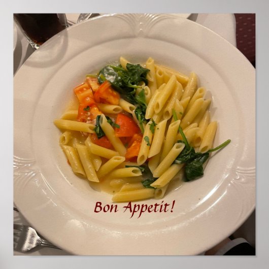 パスタの写真ポスター ポスター (正面)