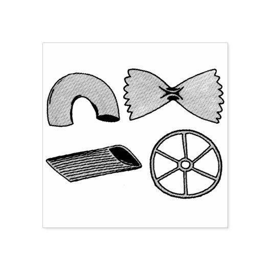 パスタの形状イタリアンフードペンマカロニスタンプ ラバースタンプ (インプリント)