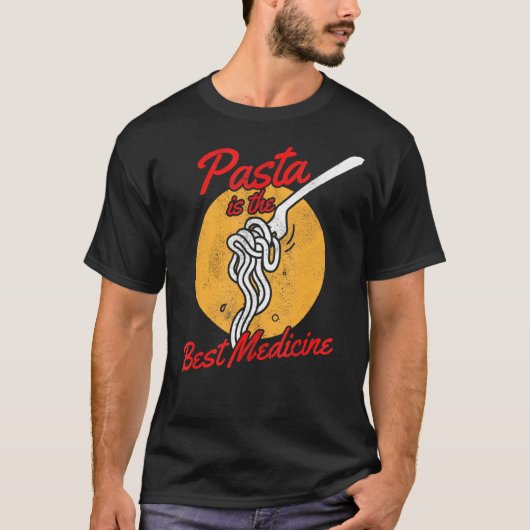 パスタは最高の薬用のイタリアンカルボナーラ Tシャツ (正面)