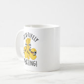 パスタを使って素晴らおもしろいしいパスタプリン コーヒーマグカップ (正面左)