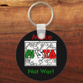 パスタを戦争に負けろ！ キーホルダー (正面)