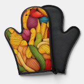 パスタアートの背景 鍋つかみ (正面/裏面)