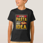 パスタイおもしろいタリアパスタスパゲティギフト Tシャツ (正面)