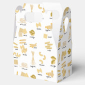 パスタイタリアンの形状と名前のパターン フェイバーボックス (オープン)