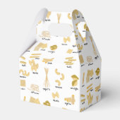 パスタイタリアンの形状と名前のパターン フェイバーボックス (正面サイド)