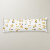 パスタイタリアンの形状と名前のパターン ボディピロー (裏面)