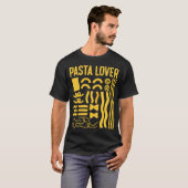 パスタイタリアンカルボナーラパスタ Tシャツ (正面フル)