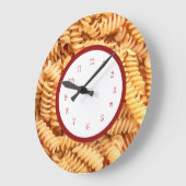 パスタイタリアンキッチンの壁掛け ラージ壁時計 (傾斜)