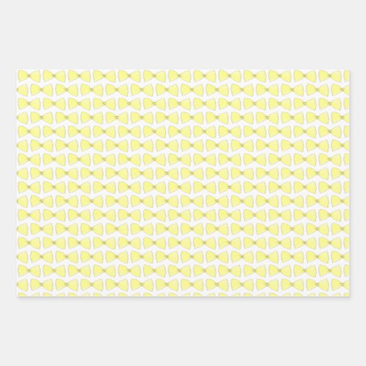 パスタイタリアンシェイプズペンヌボウタイエルボマカロニ ラッピングペーパーシート (正面2)