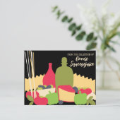 パスタイタリアンーソース料理人レシピ ポストカード (スタンド正面)