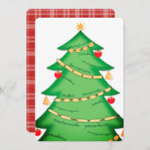 パスタイタリアンーフードレストランクリスマスカード シーズンカード (正面/裏面)