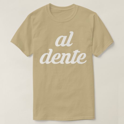 パスタイタリアンー恋人キュイジーニアルデンテスパゲッティコオ Tシャツ (デザイン正面)