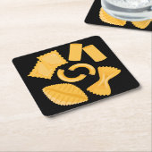 パスタイタリアンー スクエアペーパーコースター (アングル)