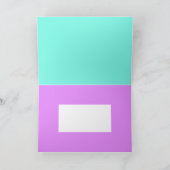 パスタイリッシュステル淡い色のカラーズ抽象芸術アート カード (内部)
