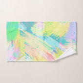 パスタイリッシュステル淡い色のカラーズ抽象芸術アート バスタオルセット (ハンドタオル)