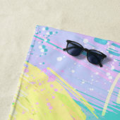 パスタイリッシュステル淡い色のカラーズ抽象芸術アート ビーチタオル (インサイチュ)