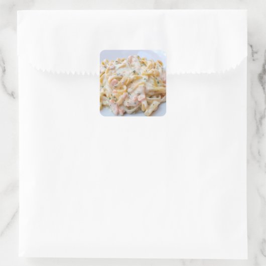 パスタカスタムー食品の写真 スクエアシール (バッグ)