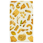 パスタカッコいいパーティータイル模様 スモールペーパーバッグ (裏面)