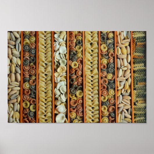 パスタカラフルー写真 ポスター (正面)