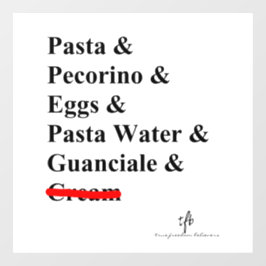 パスタカルボナーラ成分 ウィンドウサイン