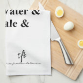 パスタカルボナーラ成分 キッチンタオル (四つ折り)