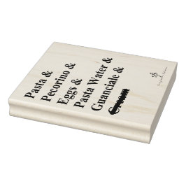 パスタカルボナーラ成分 ラバースタンプ