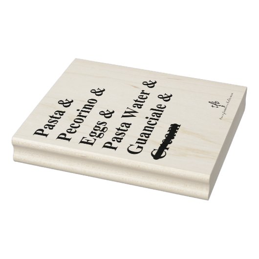 パスタカルボナーラ成分 ラバースタンプ (スタンプ)