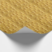 パスタスパゲッティヌードル抽象芸術 ラッピングペーパー (角)