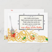 パスタソースイタリアン料理クックブックレシピカード ポストカード (正面/裏面)
