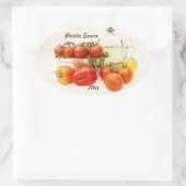 パスタソース缶詰ラベル 楕円形シール (バッグ)