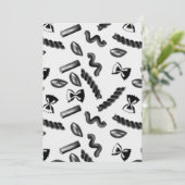 パスタダイバーシティグレイ食べ物イタリア恋人グルメ サンキューカード (スタンド正面)