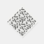 パスタダイバーシティグレイ食べ物イタリア恋人グルメ スタンダードカクテルナプキン (角)