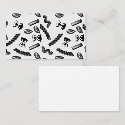 パスタダイバーシティグレーフードイタリアラバーグルメ 名刺 (正面/裏面)