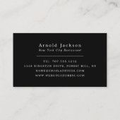 パスタディスプレー,シェフ,料理 名刺 (裏面)