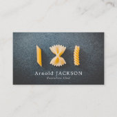 パスタディスプレー,シェフ,料理 名刺 (正面)