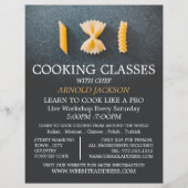 パスタディスプレー、料理広告クラス チラシ (正面)