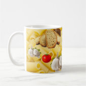 パスタトマトグレイビーレッドソースマグカップ コーヒーマグカップ (左)