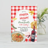 パスタナイト&ワインアダルト誕生日ディナー 招待状 (スタンド正面)
