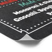 パスタバーパーティー標識 ポスター (角)