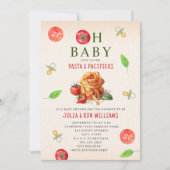 パスタパシファイヤーオベビートマトベビーシャワー 招待状 (正面)