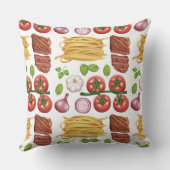 パスタパターン装飾用クッション クッション (裏面)