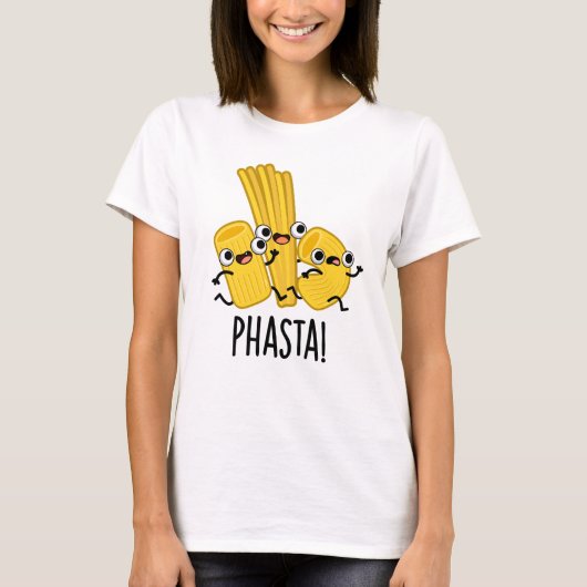 パスタフおもしろいェストパスタプン Tシャツ (正面)