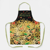 パスタフードイタリアンキッパーソナライズされたチン エプロン (正面)