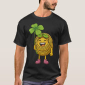 パスタポロ - 四つ葉のクローバーで幸運を - Tシャツ (正面)