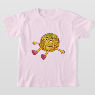 パスタポロ 寝転がって 疲れて 消耗しきった Tシャツ